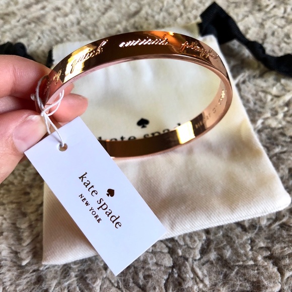 kate spade Jewelry - KATE SPADE Heart of Gold Rose Gold Bangle